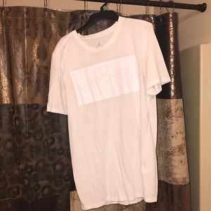 A Jordan brand white tee